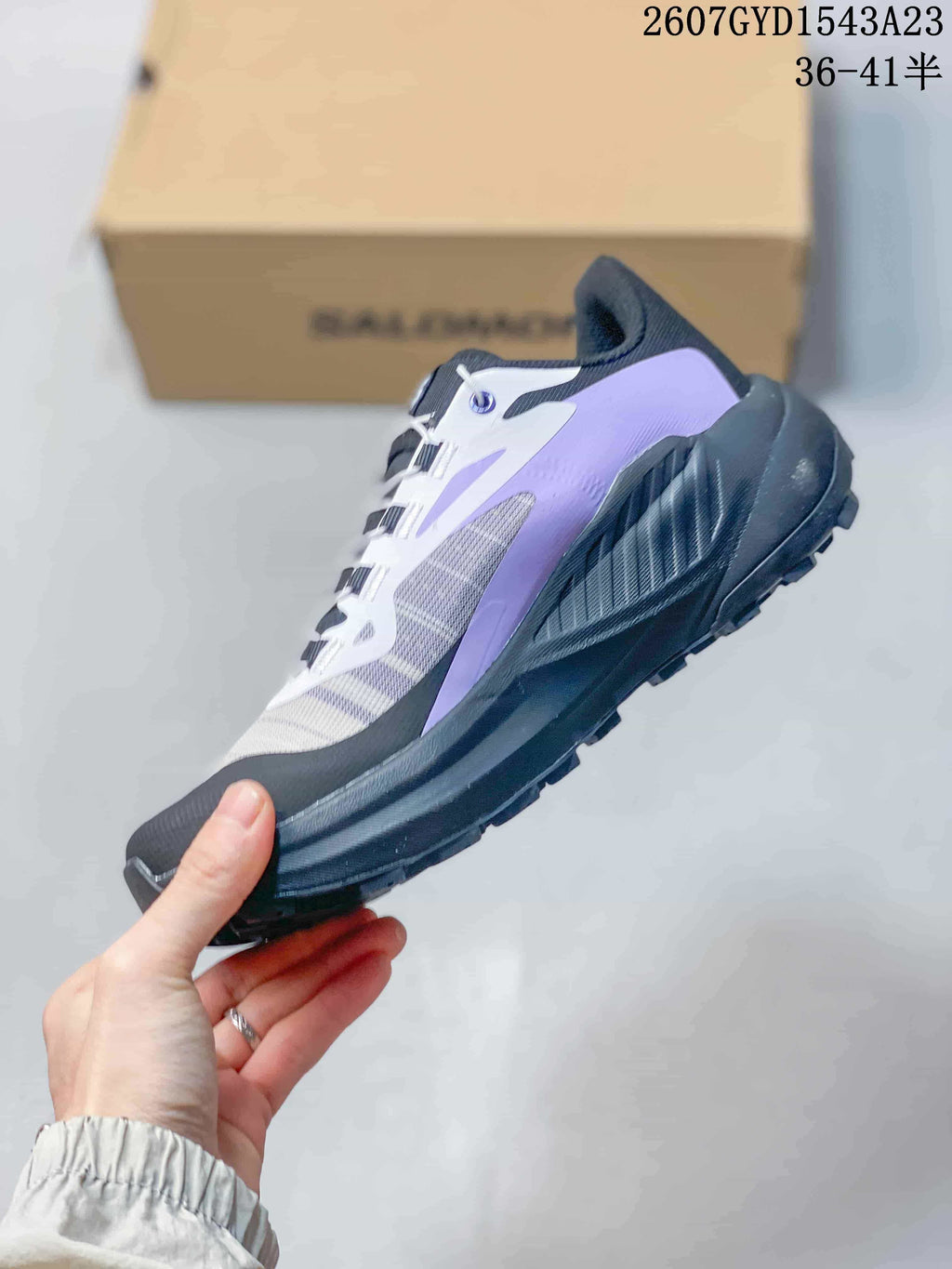 Salomon Genesis Trail Running Shoes Black Purple 722530OWE