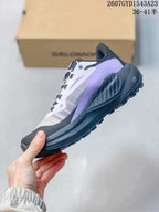 Salomon Genesis Trail Running Shoes Black Purple 722530OWE