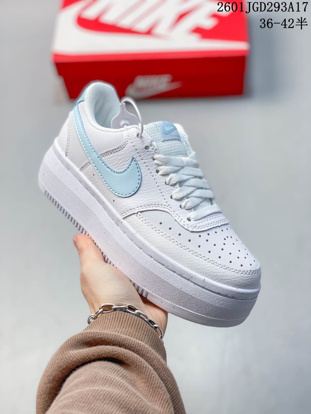 Nike Court Vision Alta White Light Blue Sneakers DZ5394-101