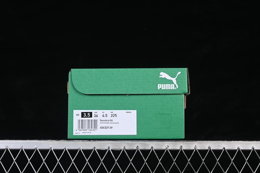 Puma Speedcat OG Sneakers Black and Puma Pink 406329-09