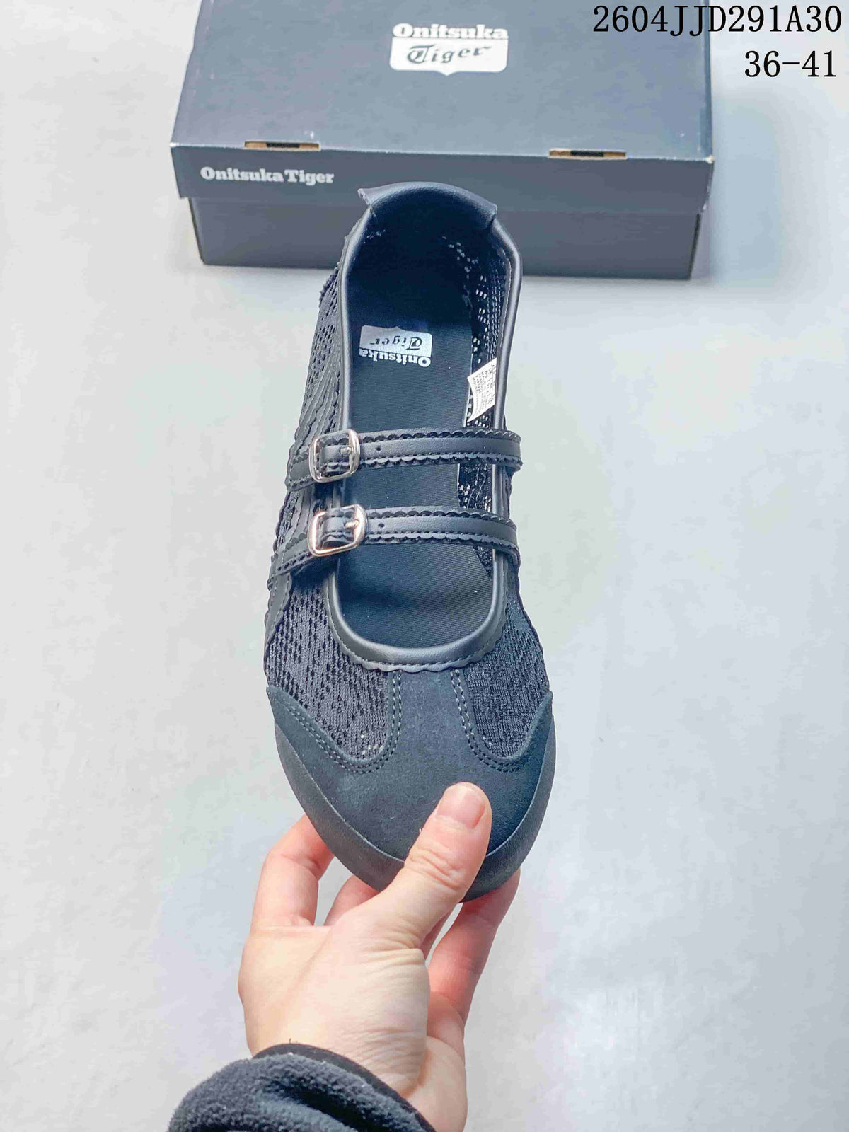 ASICS 1182A705-001 Black Buckle Sneakers