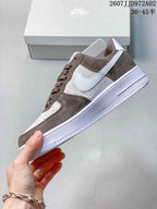 Nike Air Force 1 '07 Low Sneakers in Brown and White