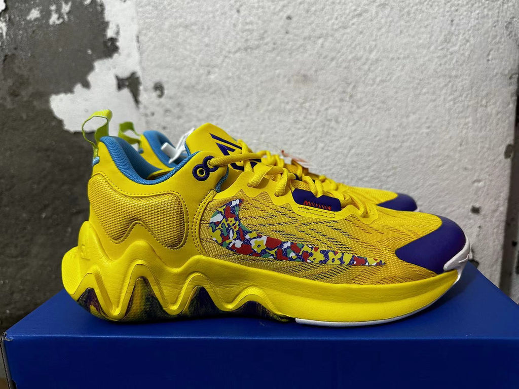 Nike KD 4 Basketball Shoes Yellow and Blue