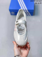 adidas Samba Jane Mary Jane Sneakers White and Pink 2607WY387A27
