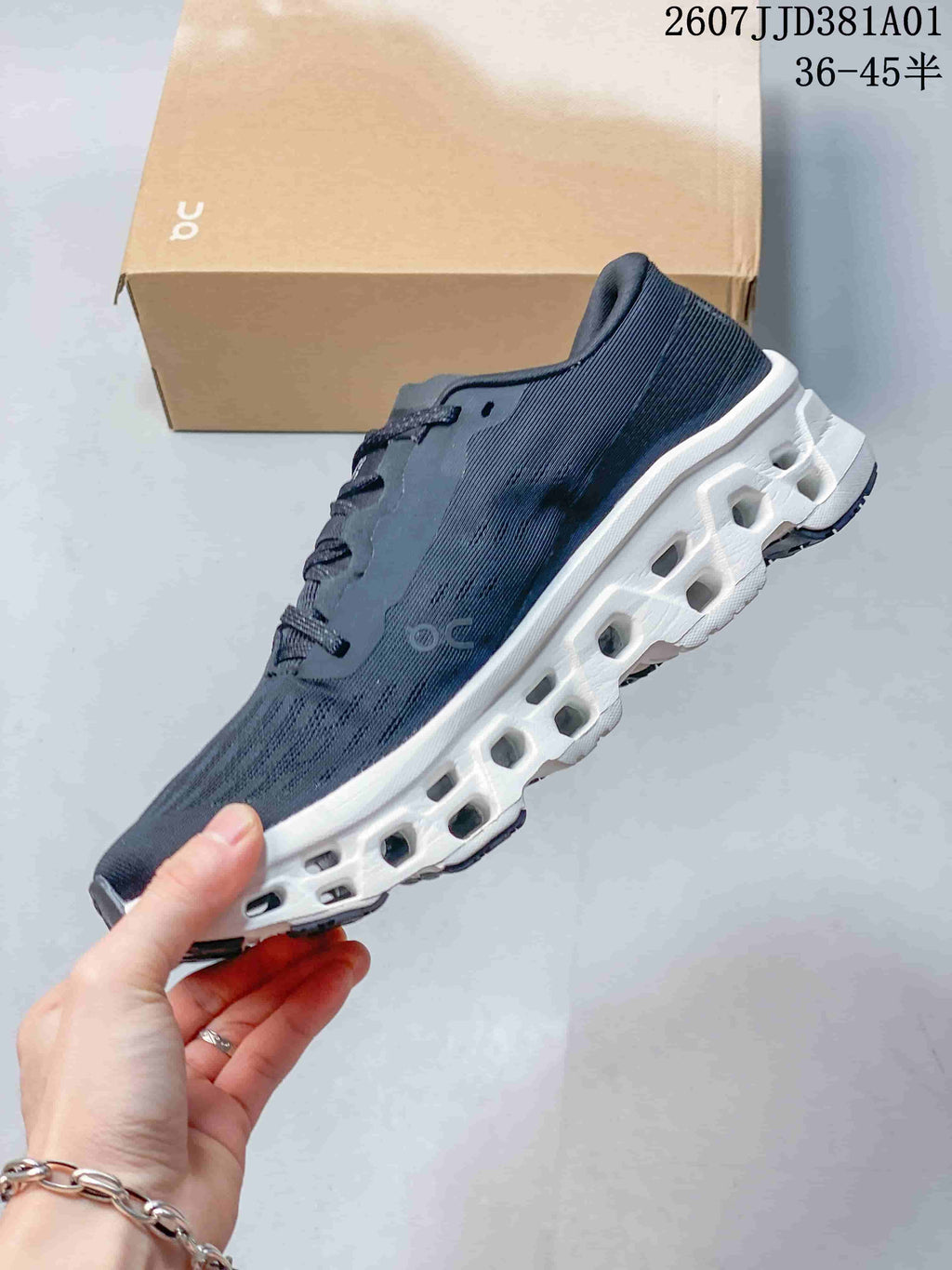 On Cloudmonster 3 LightSpray Running Shoes in Dark Navy