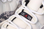 Jordan Air Jordan 11 Retro Low White Black Snakeskin Sneakers