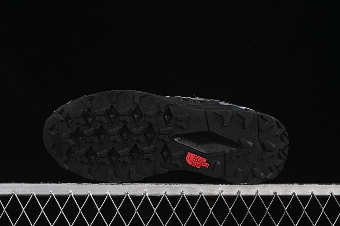 The North Face NS93R41K Black and Silver Trail Sneakers