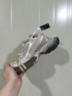 3XL Champagne Graffiti Distressed Sneakers