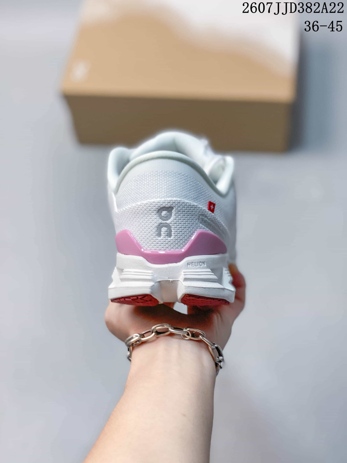 On Cloud X 4 Low-Top Sneakers White Pink 2607JJD382A22