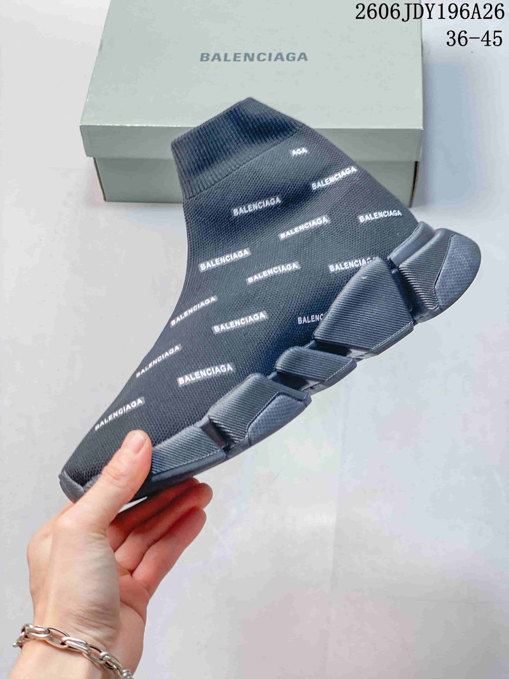 Balenciaga Sock Sneakers Dark Gray JDY196A26