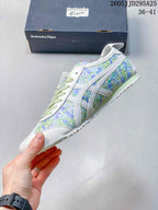 Onitsuka Tiger Floral Low-Top Sneakers Green Blue TD295A25