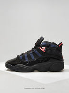 Jordan Six Rings Sneakers Black Navy Red
