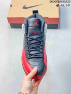Jordan Air Jordan 12 High-Top Sneakers Black and Red