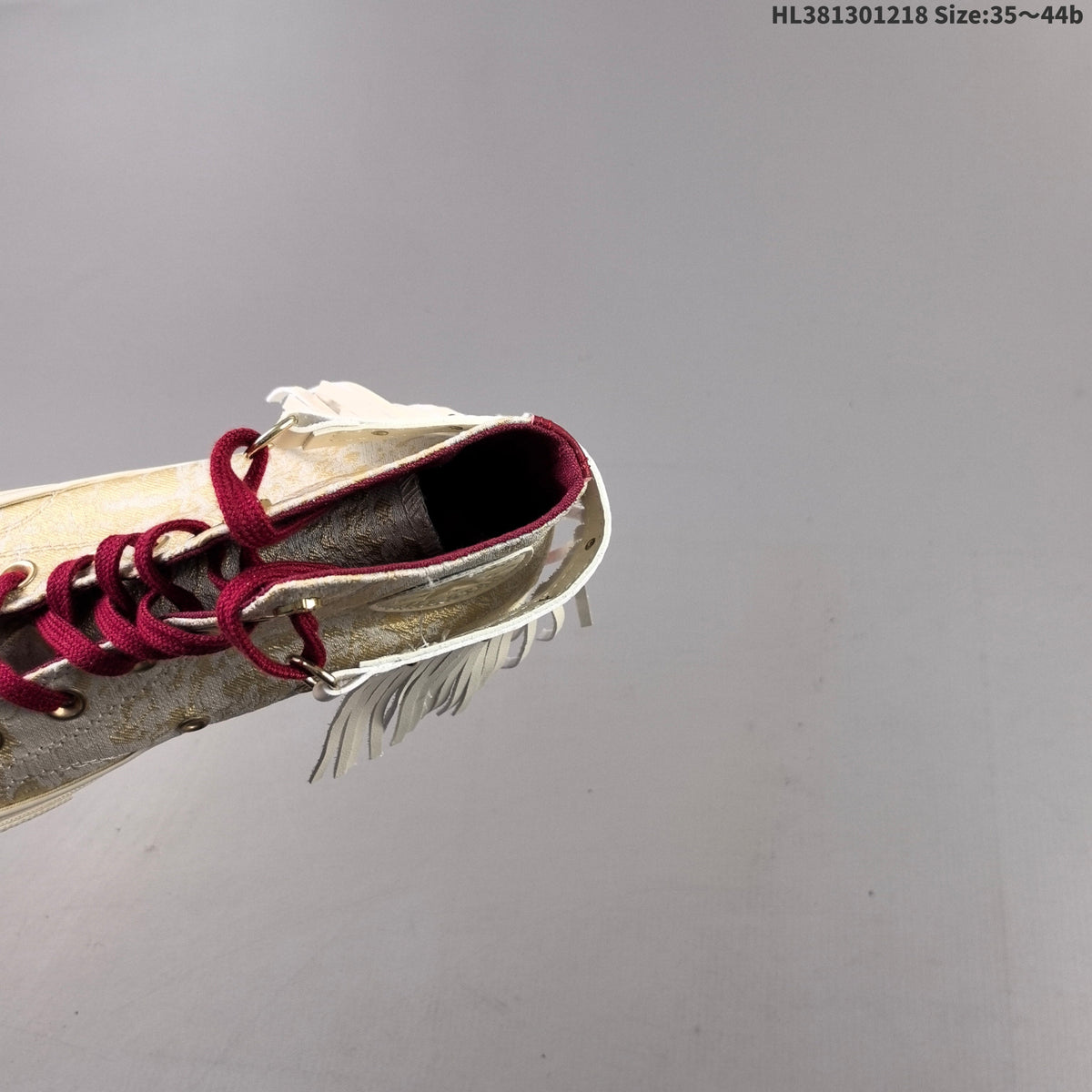 Converse Chuck 70 High-Top Sneakers, Gold and Burgundy