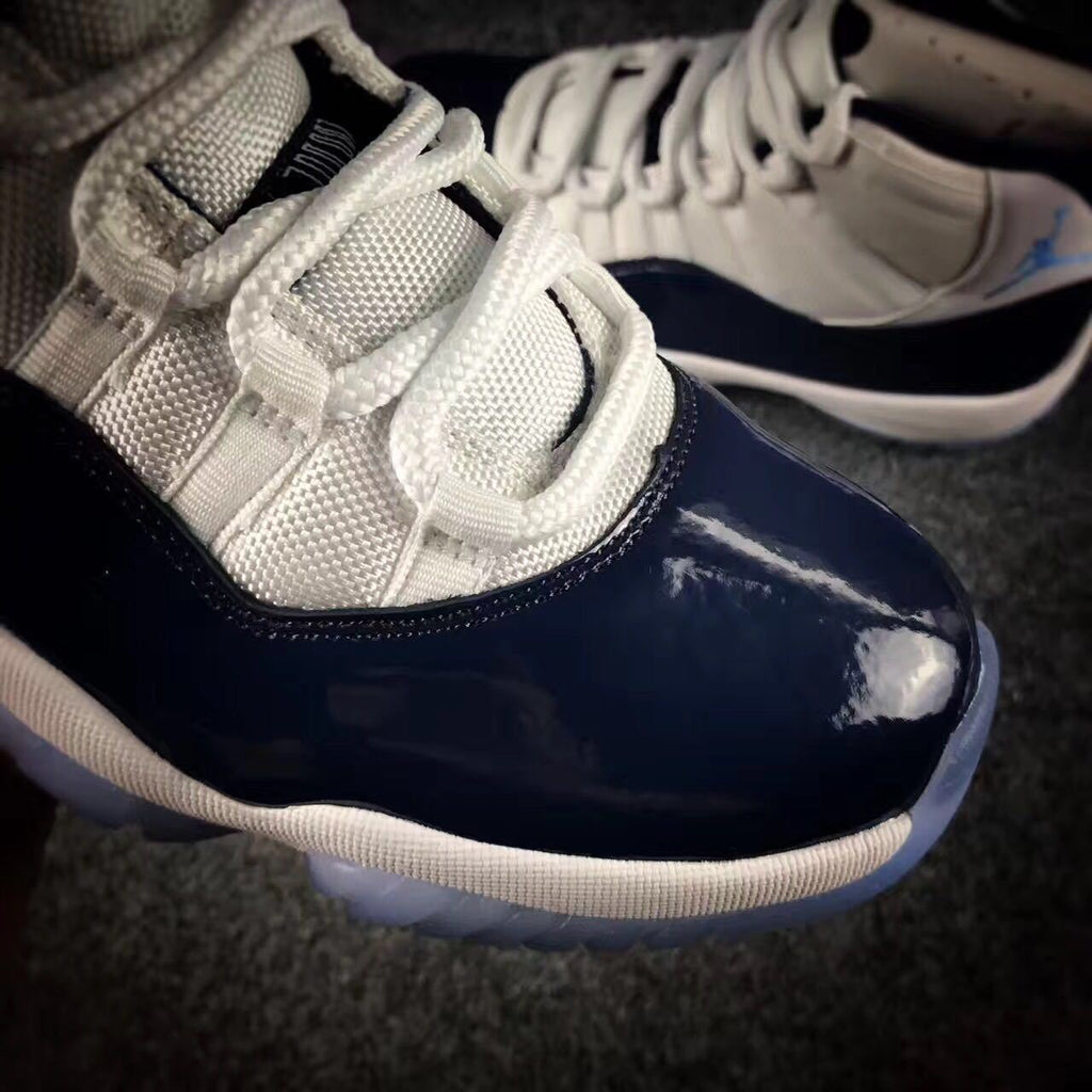 Jordan 11 Georgetown Navy High-Top Sneakers