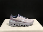 On Cloud X Sneakers in Silver Gray and Purple