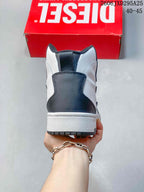 Diesel S-Ukiyo High-Top Sneakers White and Dark Gray Y03363
