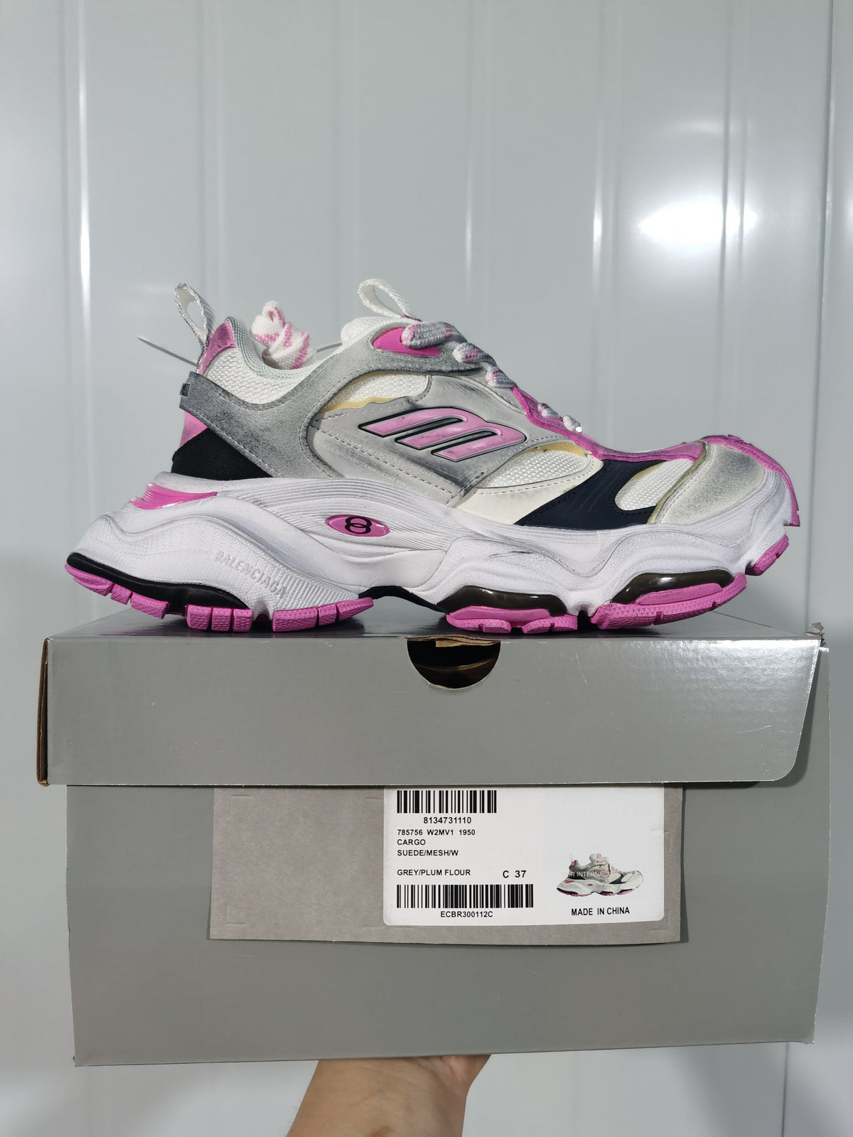 New Balance 1950 Sneakers Grey Pink Black