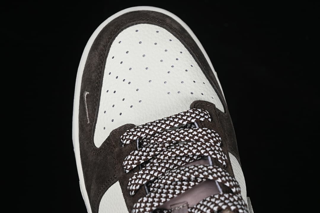 Nike Dunk Low Brown and White Sneakers