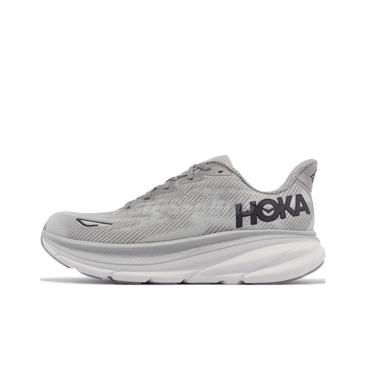 HOKA Clifton 9 Gray Running Shoes