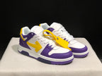 Off-White Out Of Office Low-Top Sneakers White Purple Yellow