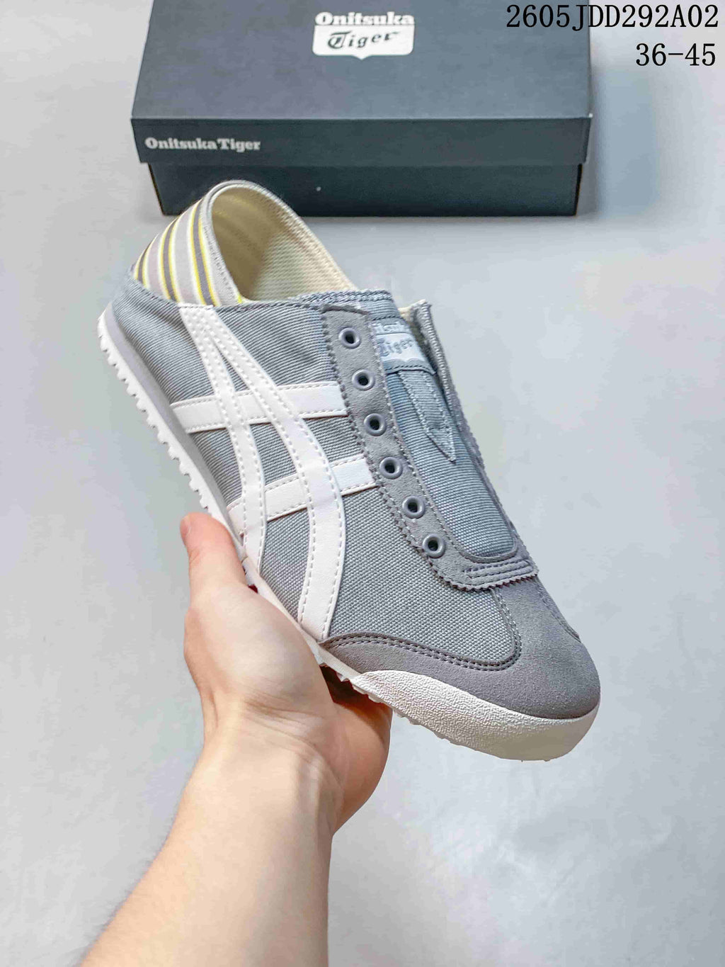 Onitsuka Tiger Mexico 66 Slip-On Sneakers Gray White