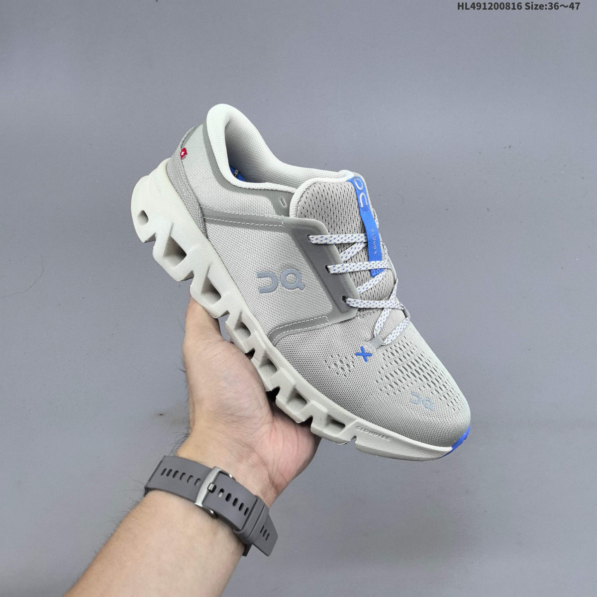 On Cloud X 5 Low-Top Sneakers in White and Mint