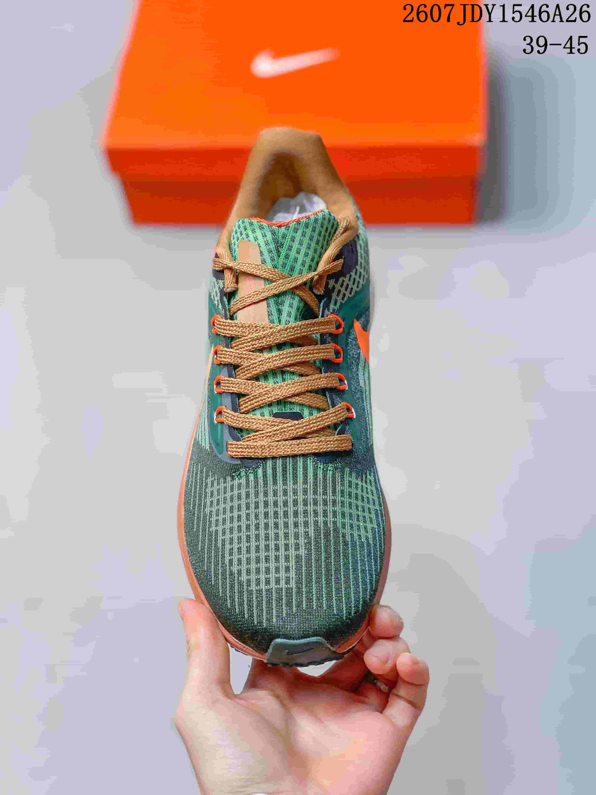 Nike Air Zoom Pegasus 39 Green Orange Running Shoes