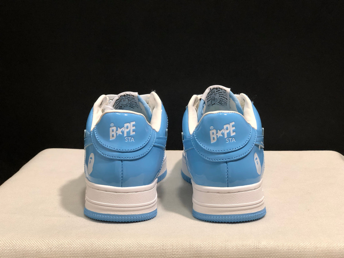 BAPE STA Low-Top Sneakers Blue and White