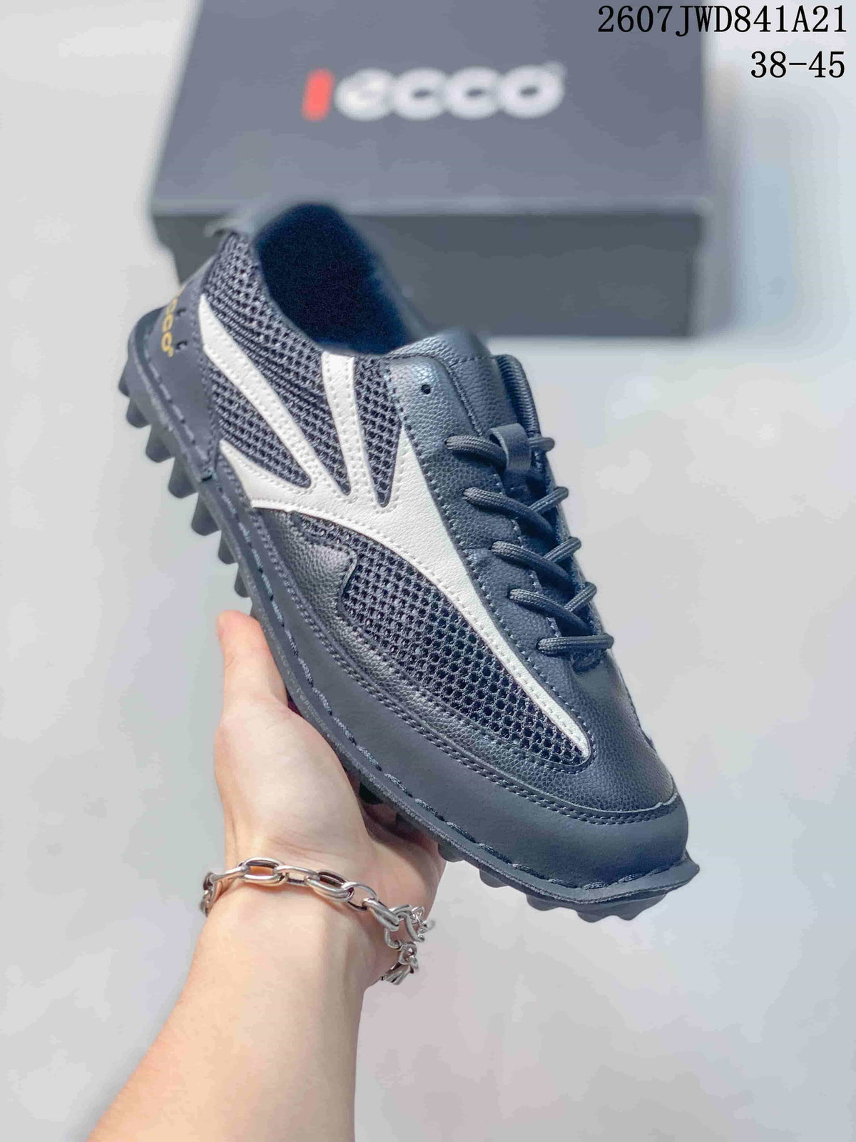 ECCO 2607JWD841A21 Black and White Casual Sneakers