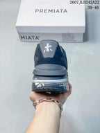 Premiata Lander Trainers Dark Navy and Gray 712800TIT