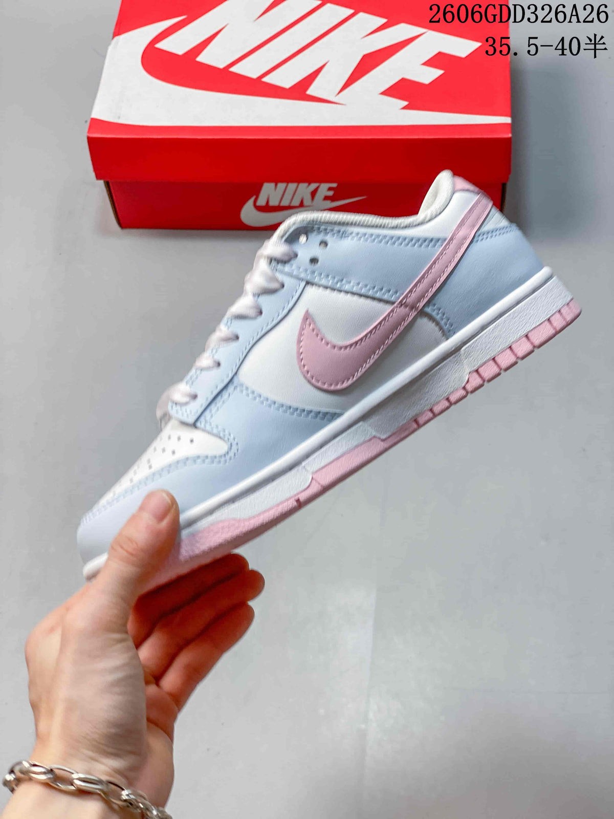 Nike SB Dunk Low Sneakers White Blue Pink IB3484-001