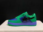 Bape Sta Low-Top Sneakers Green Blue Purple Marvel Style