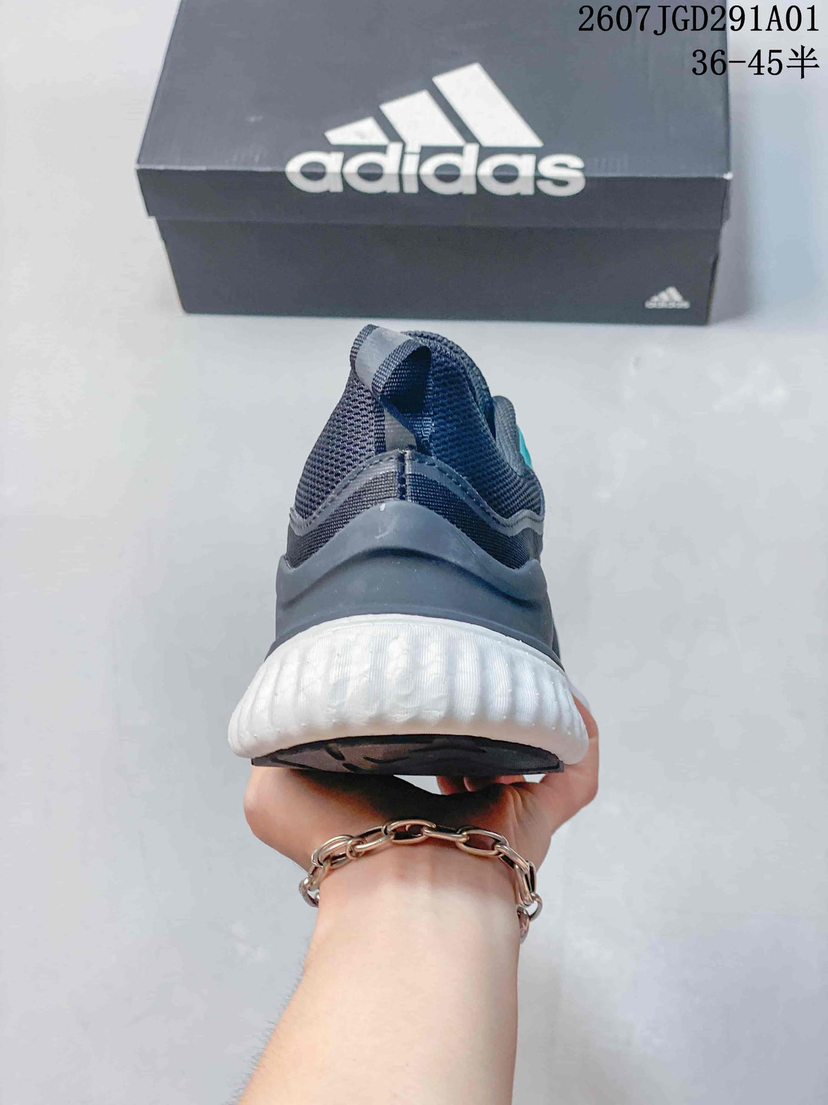 adidas AlphaBounce Beyond Running Shoes, Navy and Teal