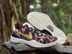 Nike Kobe 8 Basketball Shoes, Leopard Print, Gold and White