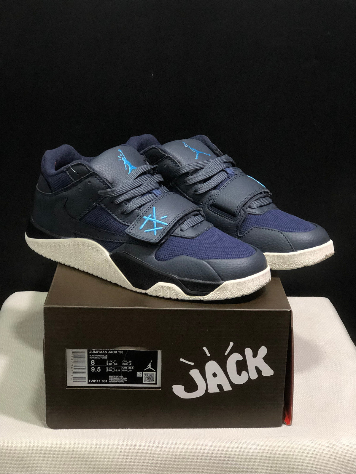 Jordan Jumpman Jack Travis Scott Black Navy Sneakers FZ8117-001