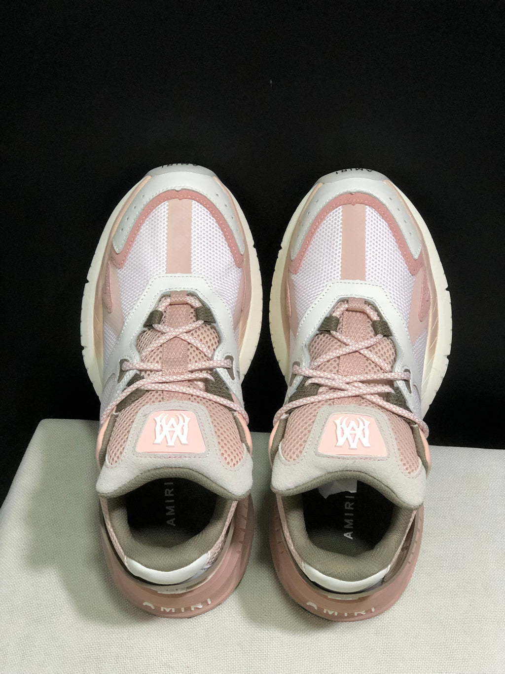 AMIRI MA Runner Sneakers Pink and Cream