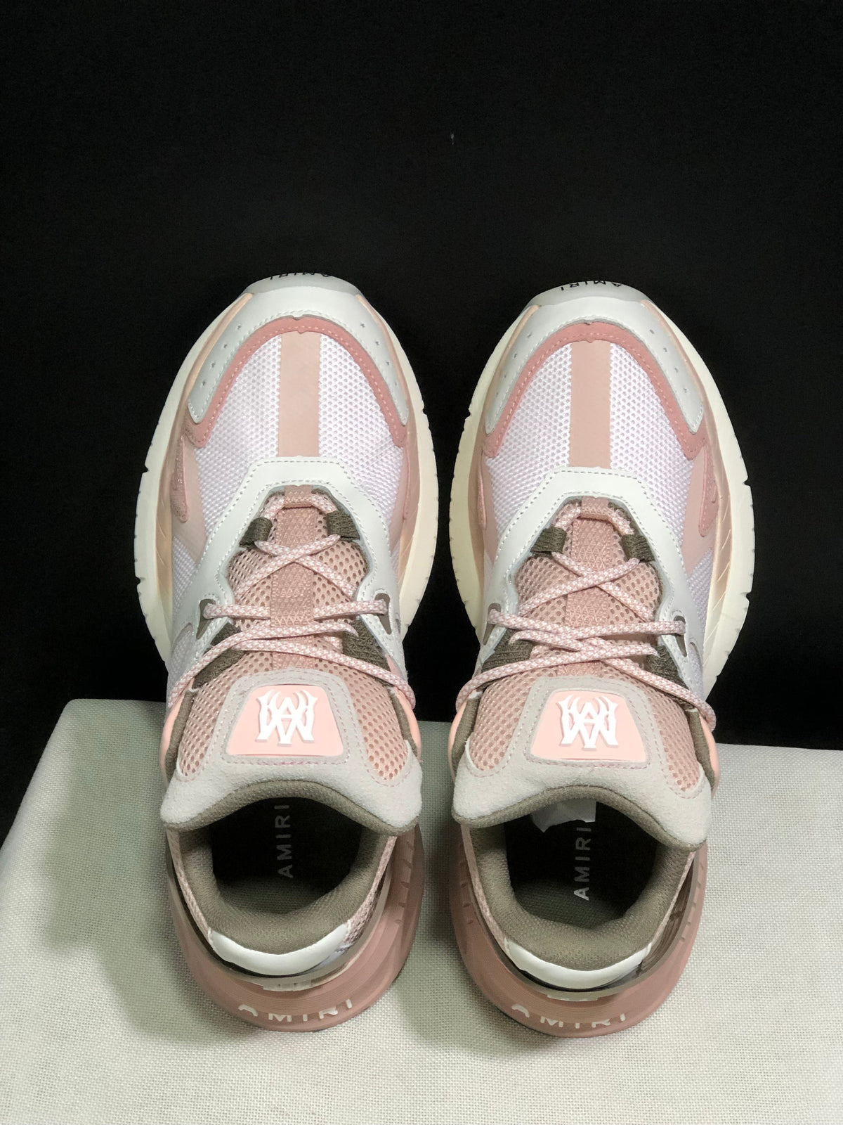 AMIRI MA Runner Sneakers Pink and Cream