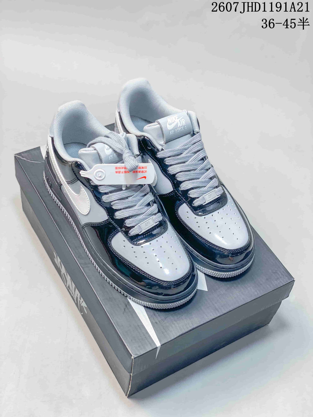 Nike Air Force 1 Egg or Duck Black White Sneakers JHD1191A21