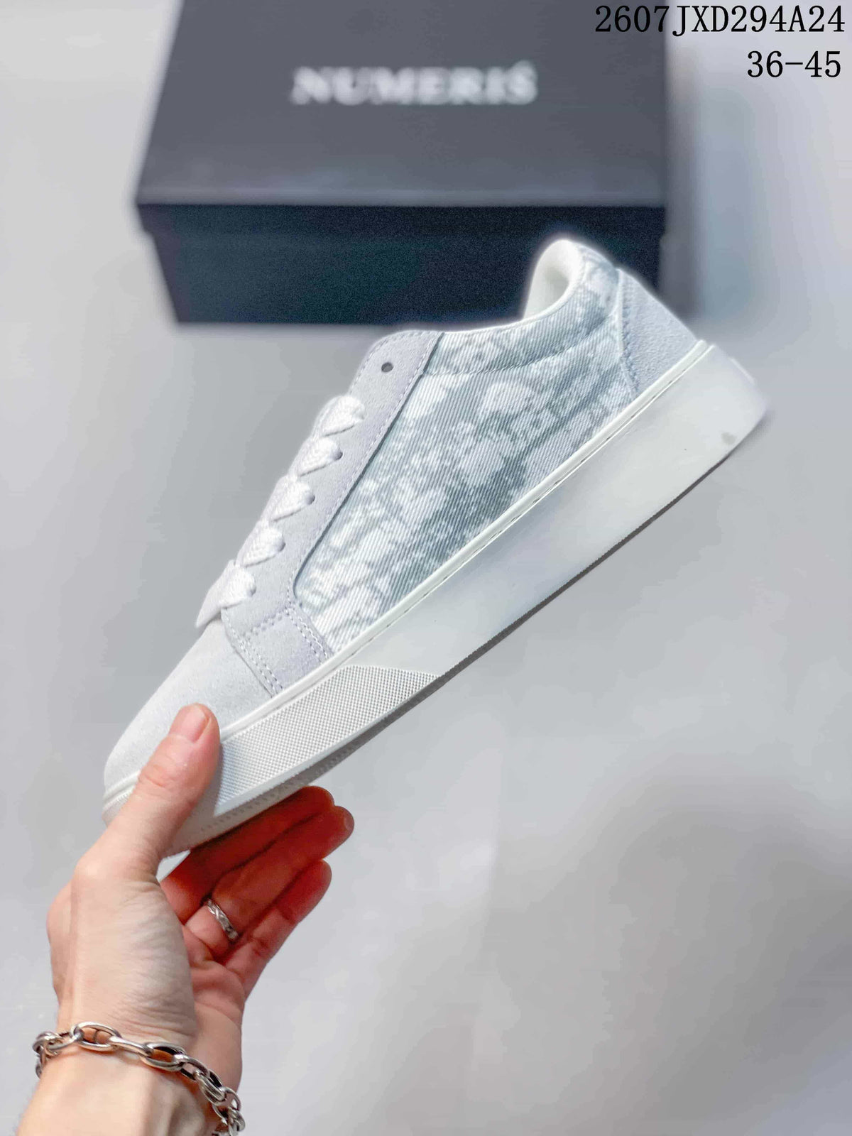 NUMERIS 2607JXD294A24 Light Gray Low-Top Sneakers