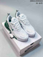 Nike Air Max 270 Premium White and Green Sneakers