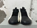 adidas Black and White Low-Top Sneakers with Red Accents