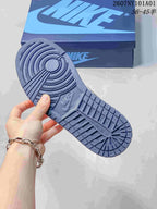 Nike Air Jordan 1 Low Sneakers in White and Blue