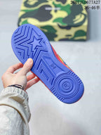BAPE STA Low Sneakers Red Yellow Blue Style 2607JGD677A27