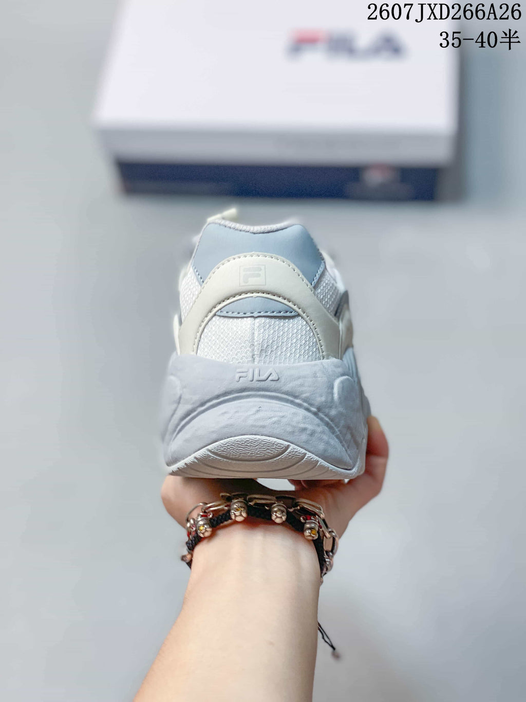 FILA Croissant Women’s Low-Top Sneakers White Gray 07JXD266A26