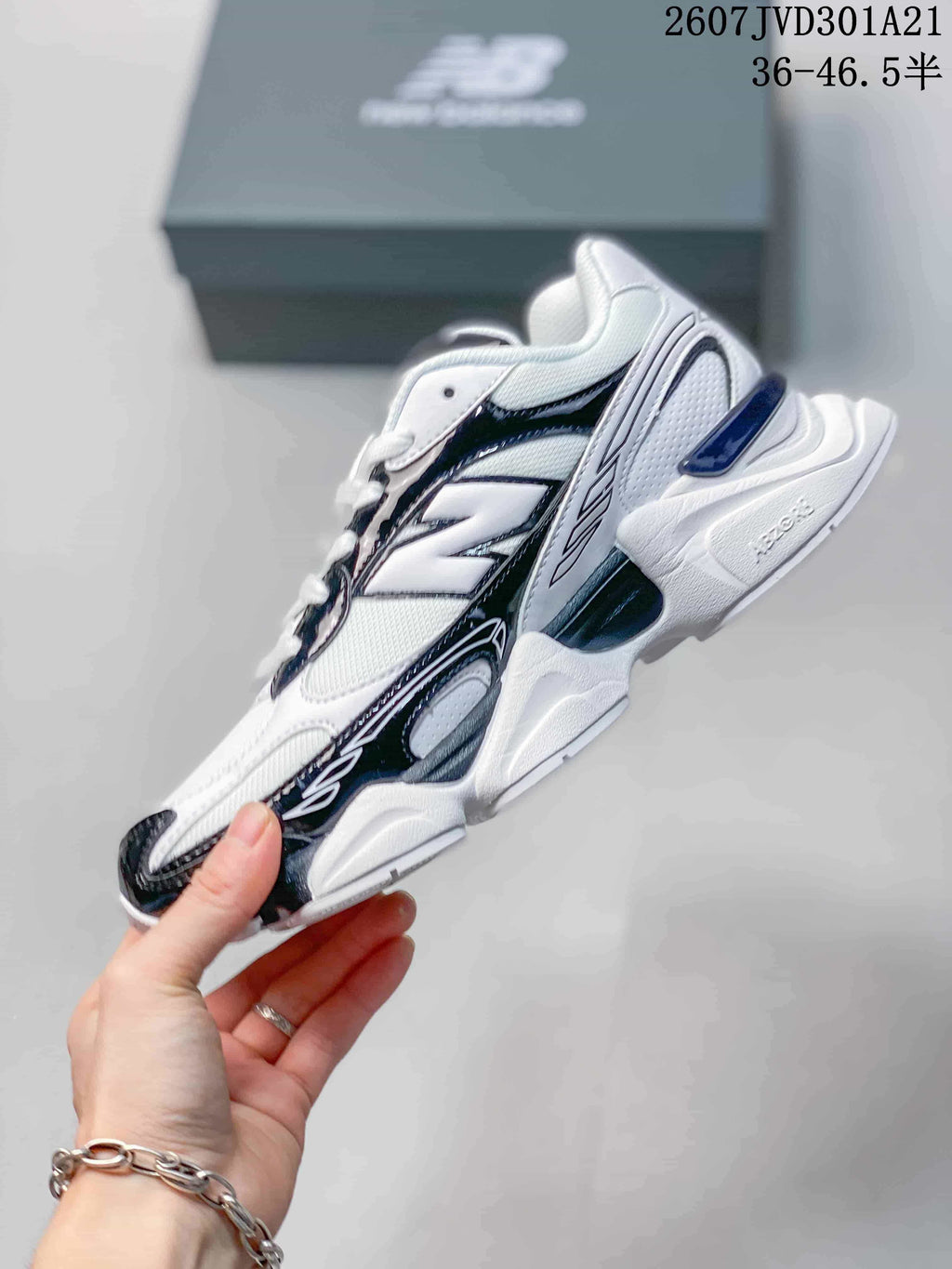 New Balance 9060R White Navy Sneakers