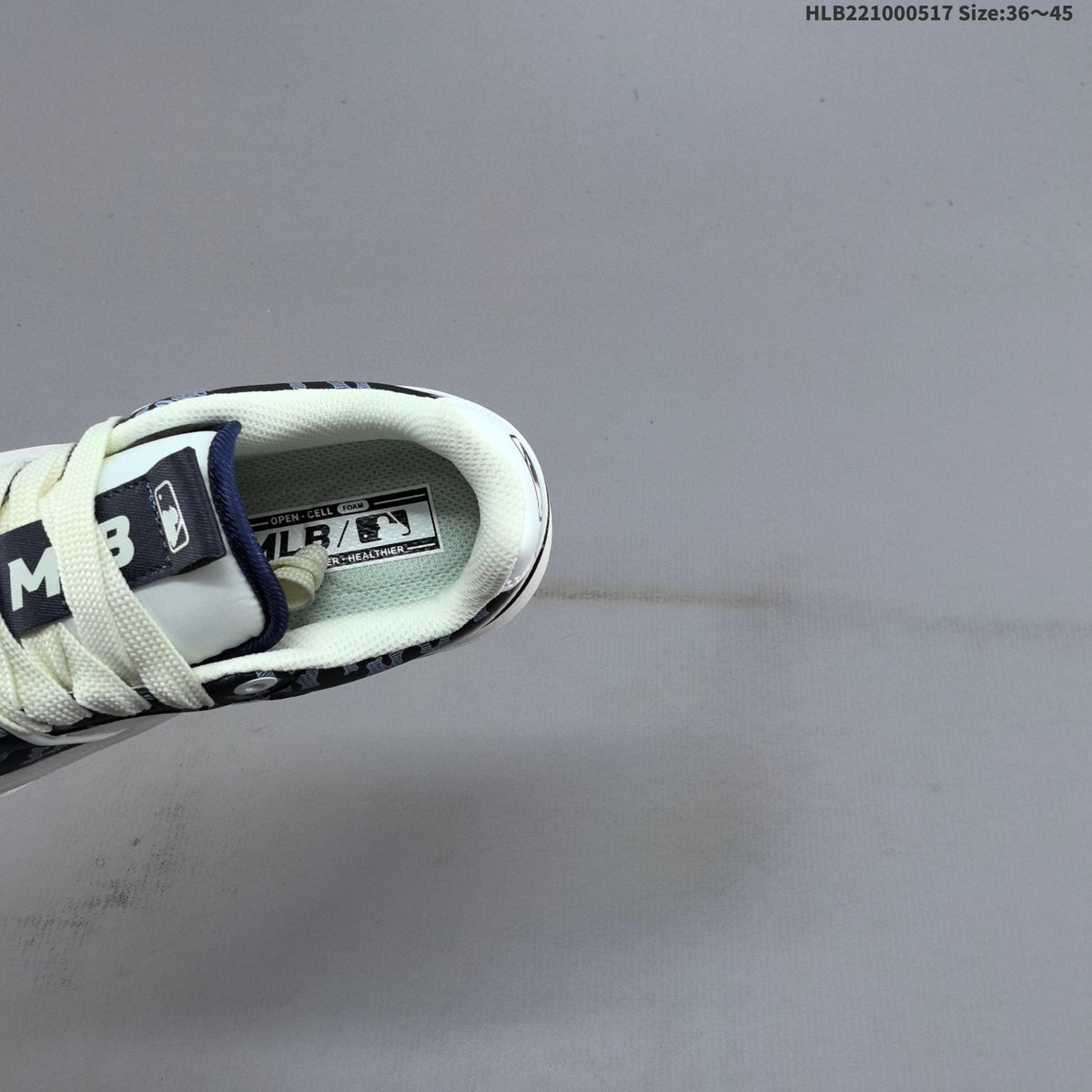 MLB New York Yankees Platform Sneakers, Navy and White