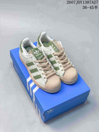 adidas Superstar 2 Sneakers White Green Beige 1387A27