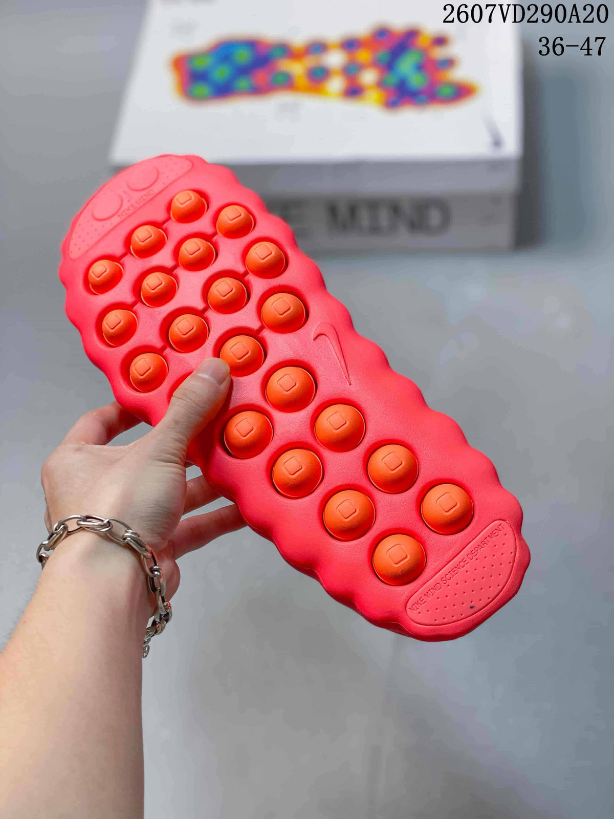Nike Mind 001 Red Massage Slides