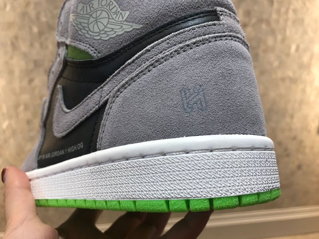 Jordan 1 Retro High OG Grey Green High-Top Sneakers